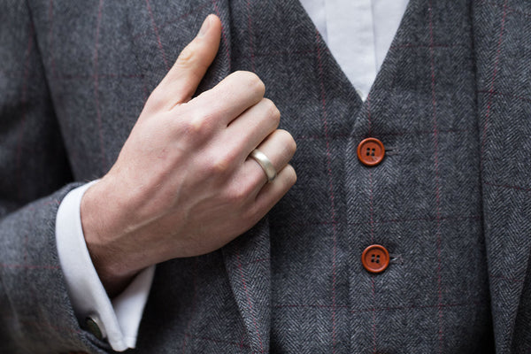 Silver Horatio Wedding Ring