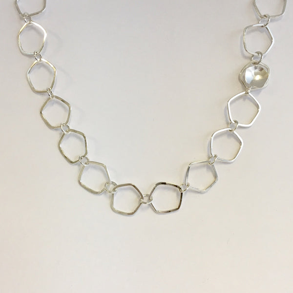 Handmade Silver Calyx Chain