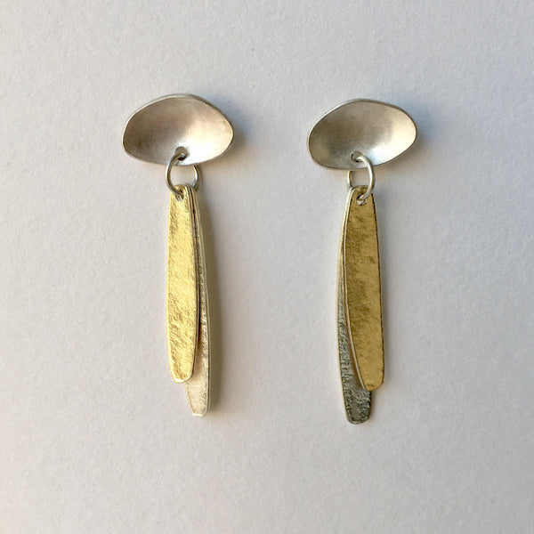 Long Silver Petal Chain with No Clasp