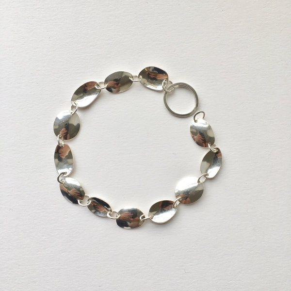 Handmade Silver Fishing Spinner Inspired Chain