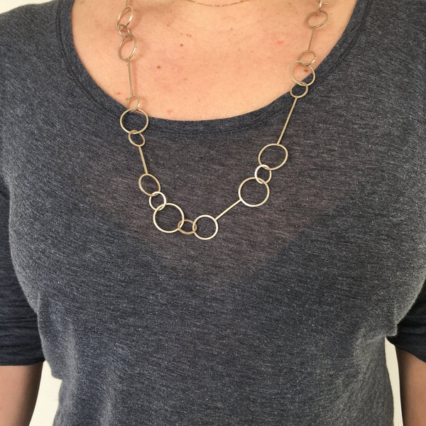 Silver Bubble Wand Necklace