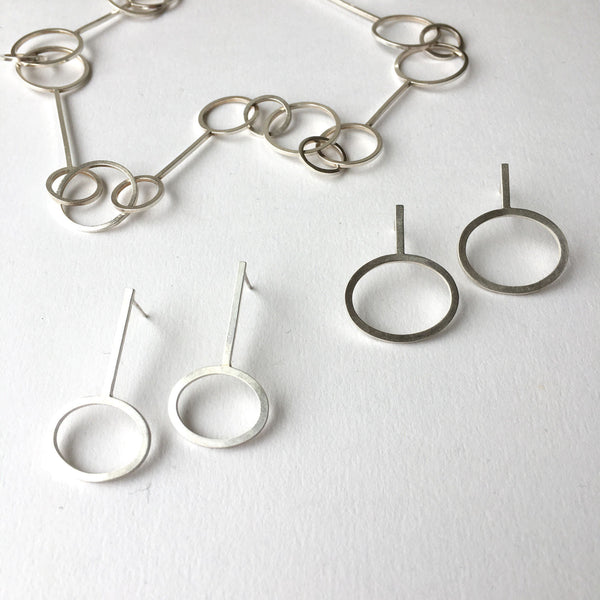 Silver Bubble Wand Necklace
