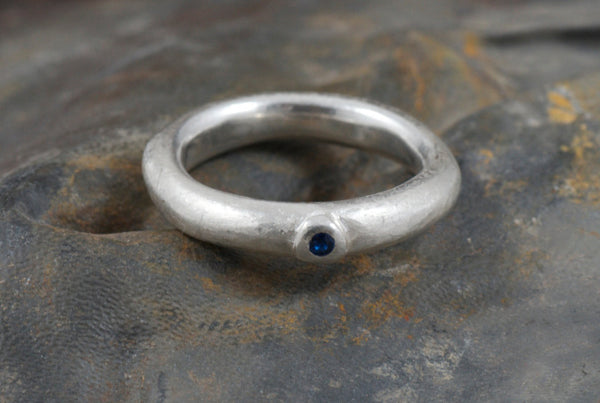 Chunky Silver Wedding Ring