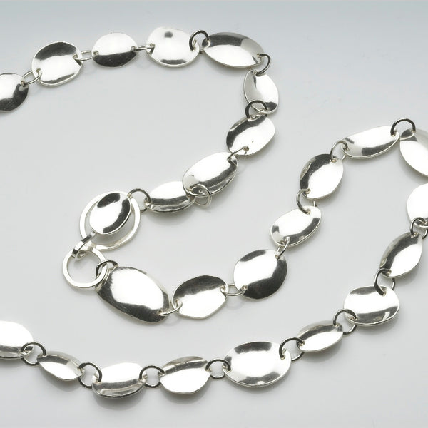 Handmade Silver Fishing Spinner Inspired Chain