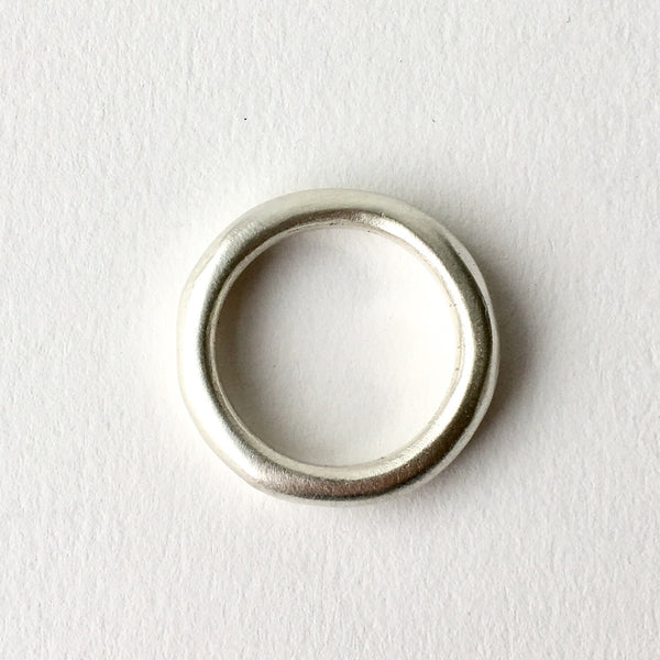 Chunky Silver Stacking Rings
