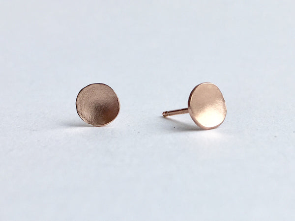 14 ct rose gold post earrings by Michele Wyckoff Smith