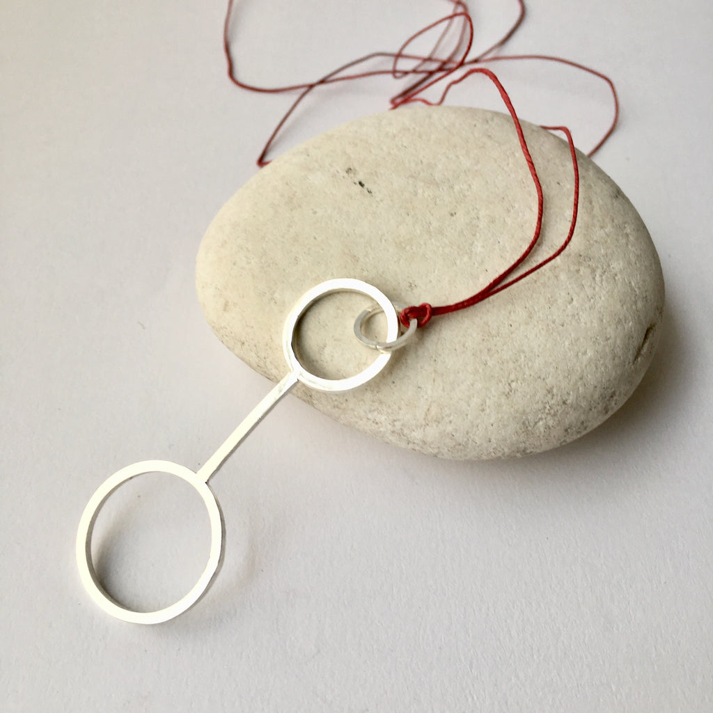 Bubble wand silver pendant - wyckoffsmith.com