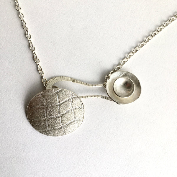 Silver Collage Necklace - Style 2