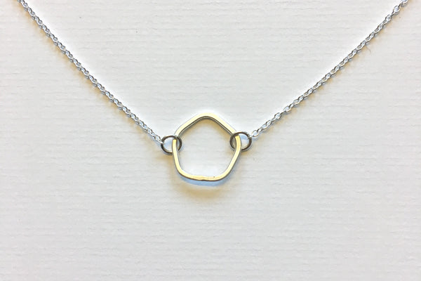 Single Calyx Silver Pendant with choice of 16" or 18" chain on www.wyckoffsmith.com