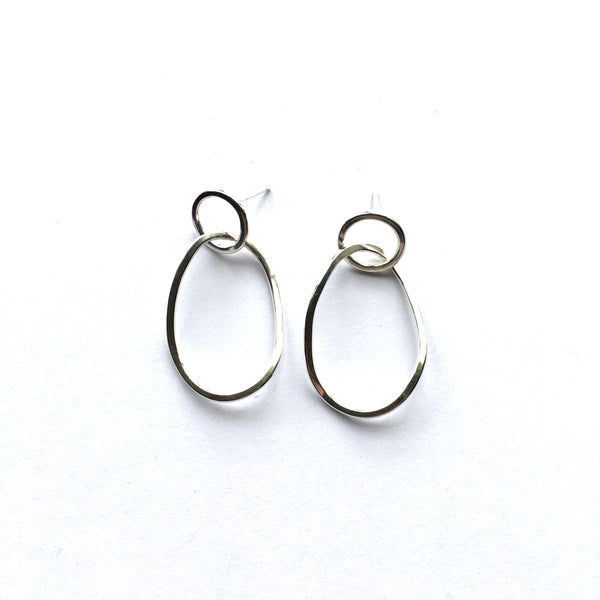 Large Twisted Petal Stud earrings on www.wyckoffsmith.com