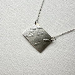 Dash textured Love Letter Pendant - 2