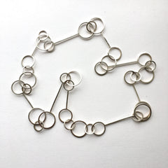 Silver Bubble Wand Necklace