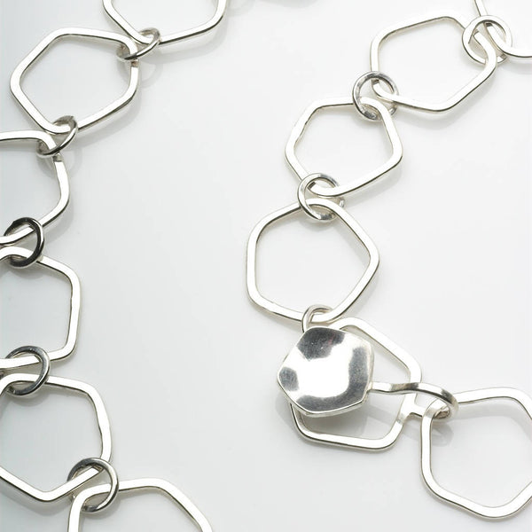 Handmade Silver Calyx Chain