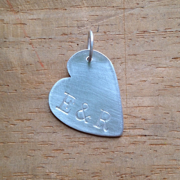 Personalized Heart pendant with up to 3 initials