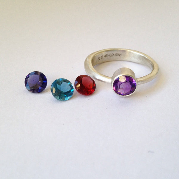 Modern Stacking Gemstone Rings