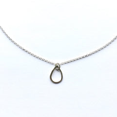 Teardrop Silver Pendant