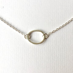 Oval Open Pendant on Chain