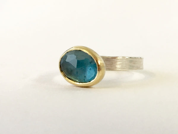 London Blue Topaz ring by Michele Wyckoff Smith
